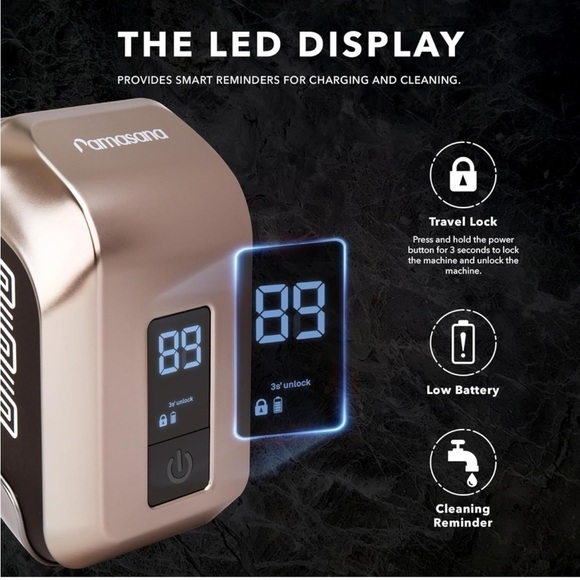 Brand New 5-in-1 Electric Wet/Dry Bald Head Shaver for Men Cordless Palm Sized - Picture 8 of 15